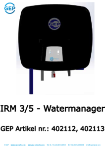 402112 IRM-3 5 Watermanager regenwaterpomp
